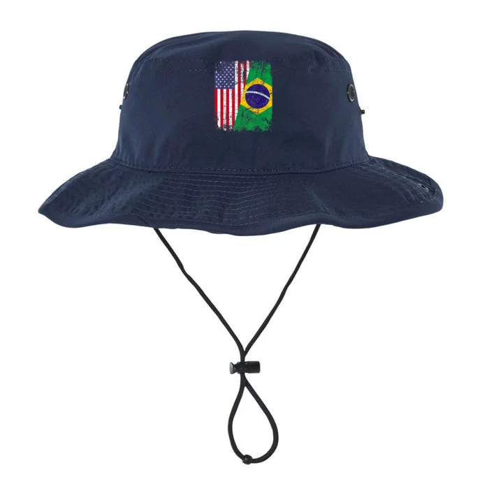 BRAZILIAN ROOTS | Half American Flag | BRAZIL Legacy Cool Fit Booney Bucket Hat