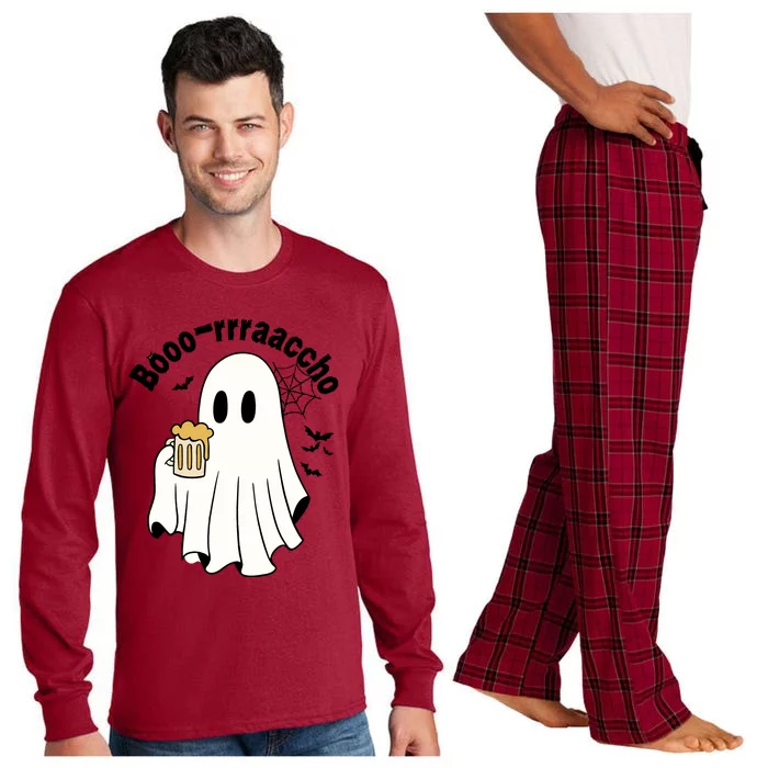 Boo Rracho Halloween Spooky Season Beer Lover Long Sleeve Pajama Set