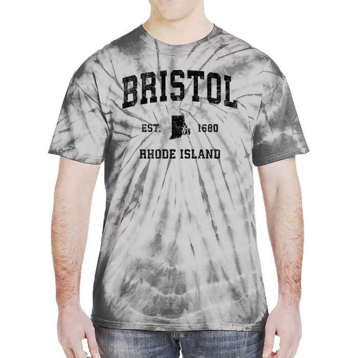 Bristol Rhode Island Ri Vintage Sports Tie-Dye T-Shirt