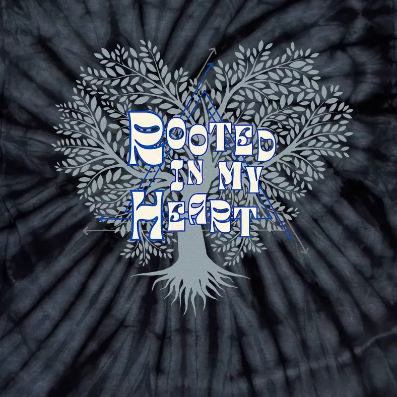 Blue Rooted In My Heart Tie-Dye T-Shirt