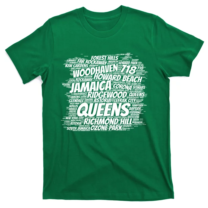 Born Raised In Queens Borough New York City T-Shirt