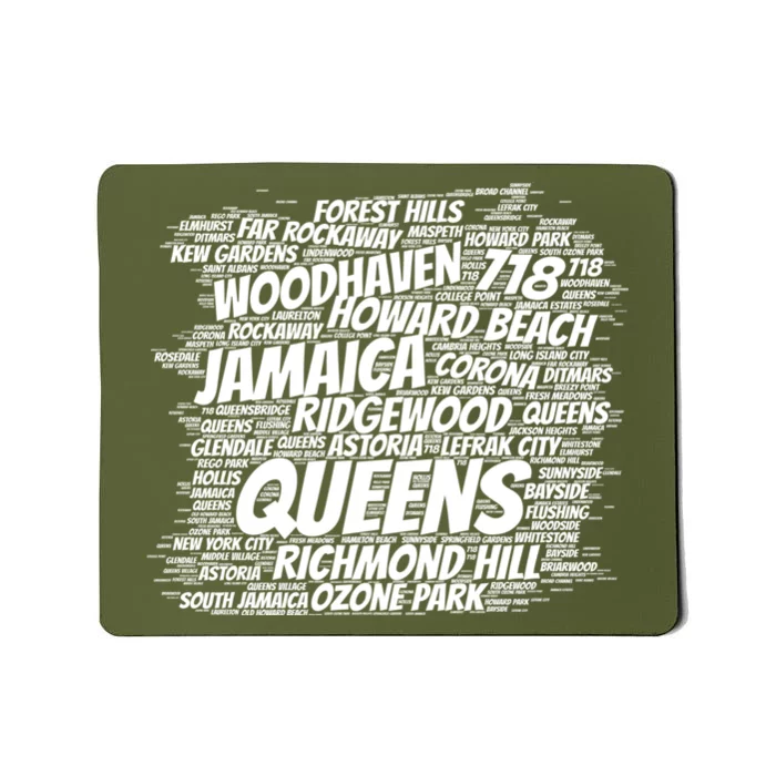 Born Raised In Queens Borough New York City Mousepad