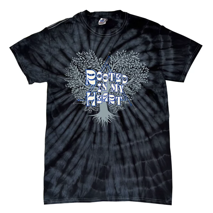 Blue Rooted in my Heart Tie-Dye T-Shirt