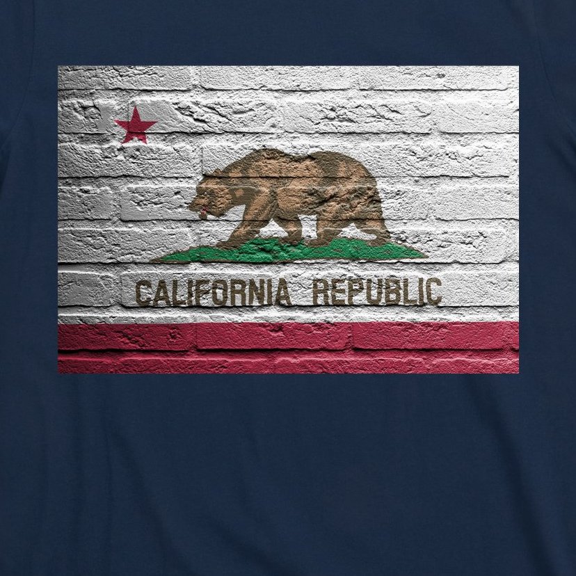 Brick California Republic Bear Flag T-Shirt