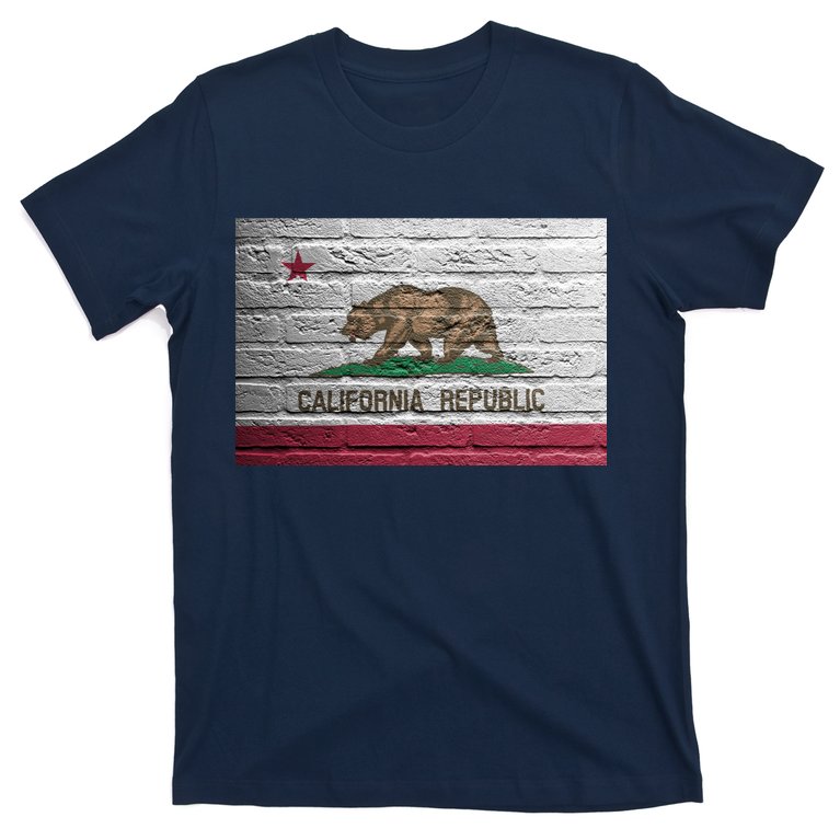 Brick California Republic Bear Flag T-Shirt