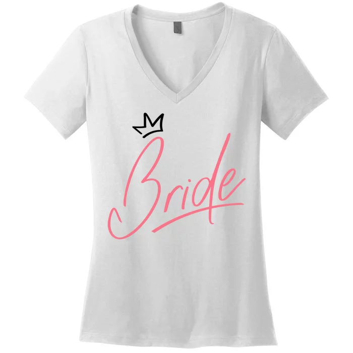 Bride Crown Women's V-Neck T-Shirt