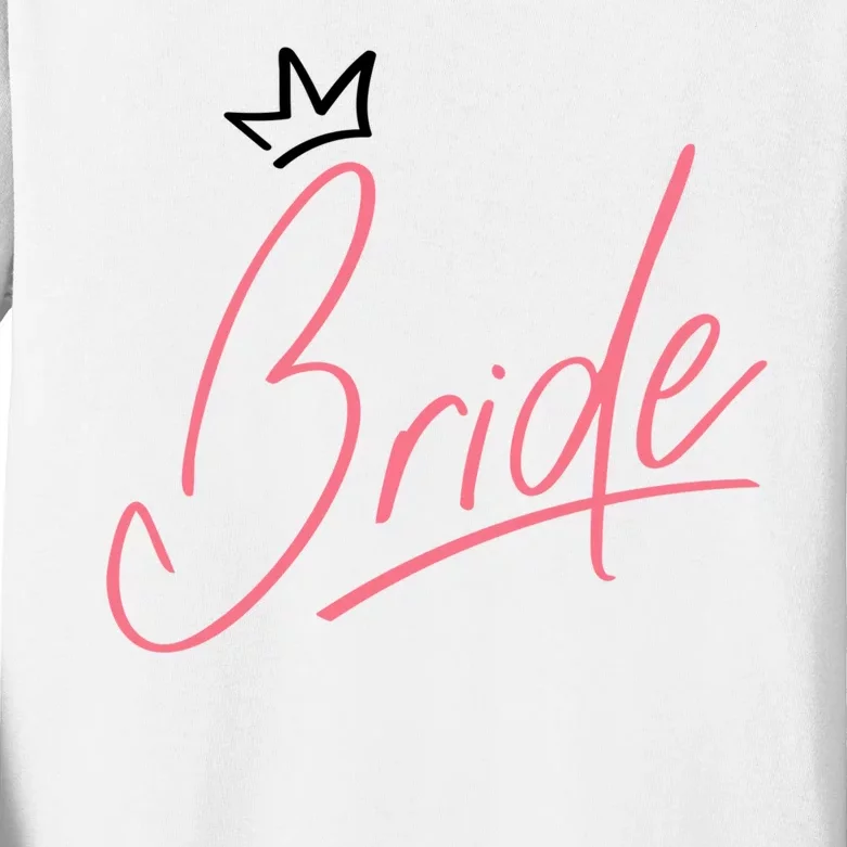 Bride Crown Kids Long Sleeve Shirt