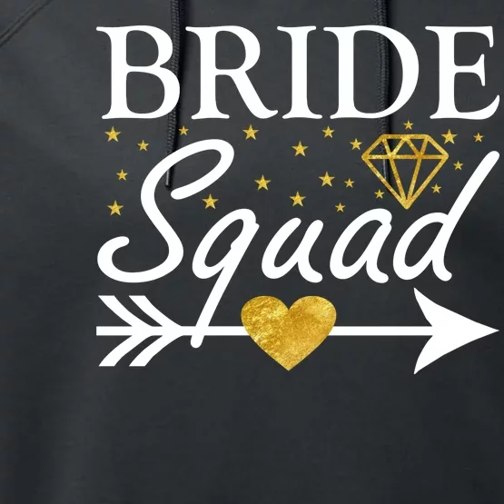 Bride Squad Arrow Performance Fleece Hoodie