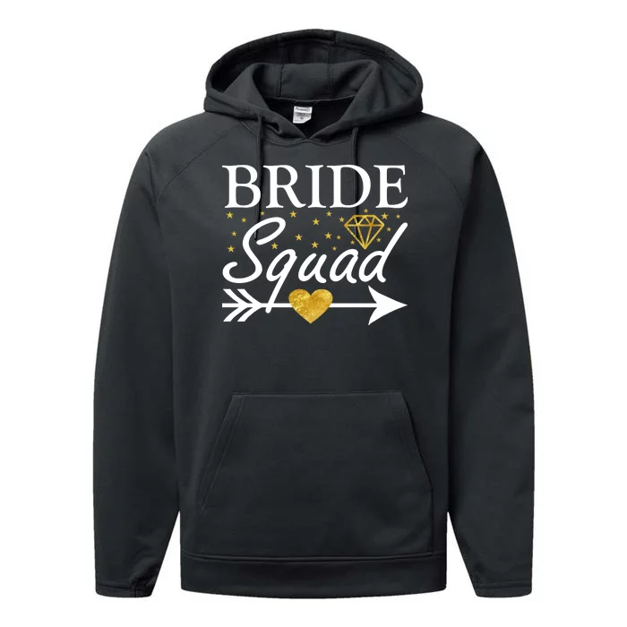 Bride Squad Arrow Performance Fleece Hoodie