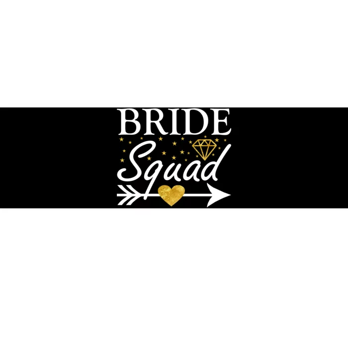 Bride Squad Arrow Bumper Sticker