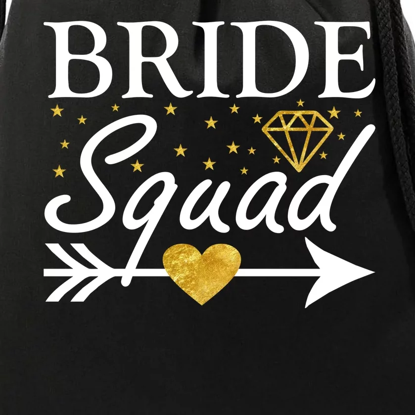 Bride Squad Arrow Drawstring Bag