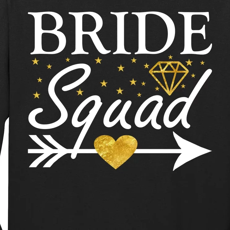 Bride Squad Arrow Tall Long Sleeve T-Shirt