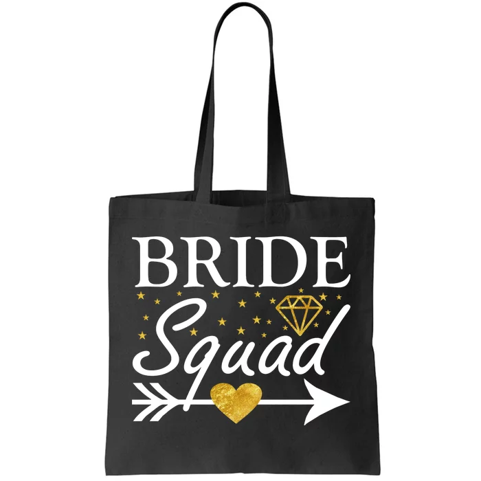 Bride Squad Arrow Tote Bag