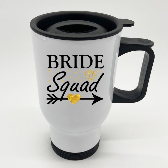 Bride Squad Arrow Front & Back Stainless Steel Travel Mug