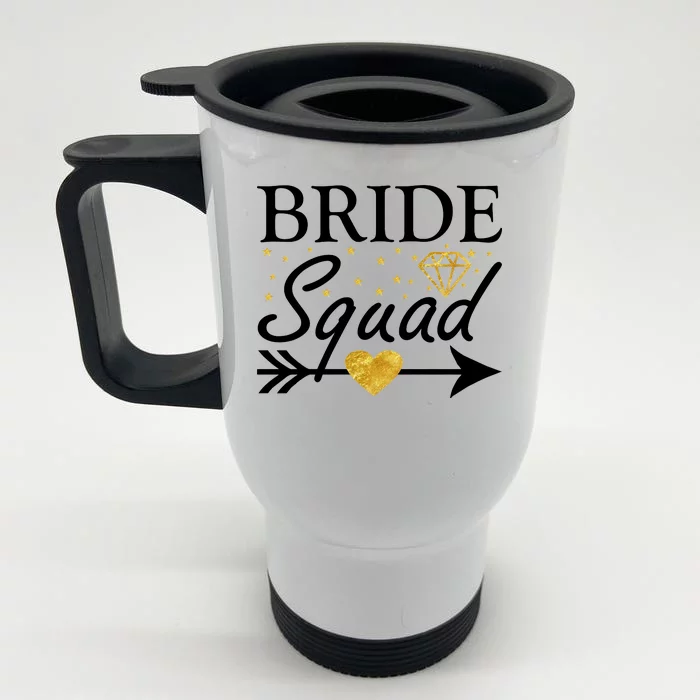 Bride Squad Arrow Front & Back Stainless Steel Travel Mug