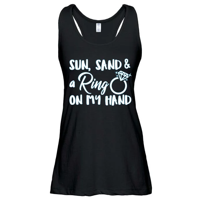 Bride Sun Sand & A Ring On My Hand Ladies Essential Flowy Tank