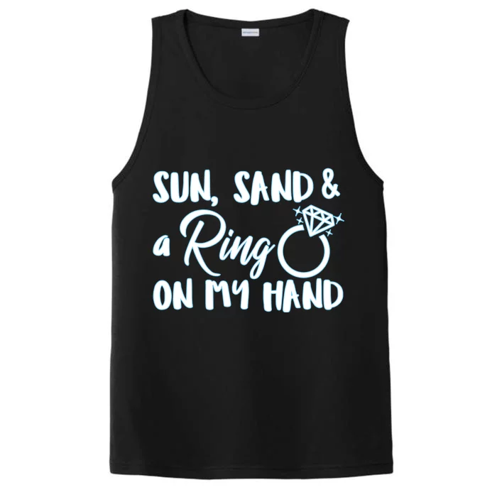 Bride Sun Sand & A Ring On My Hand Performance Tank