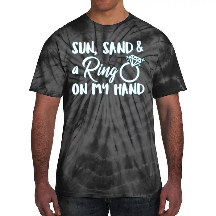 Bride Sun Sand & A Ring On My Hand Tie-Dye T-Shirt