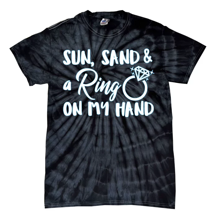 Bride Sun Sand & A Ring On My Hand Tie-Dye T-Shirt