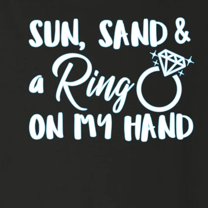 Bride Sun Sand & A Ring On My Hand Toddler Long Sleeve Shirt