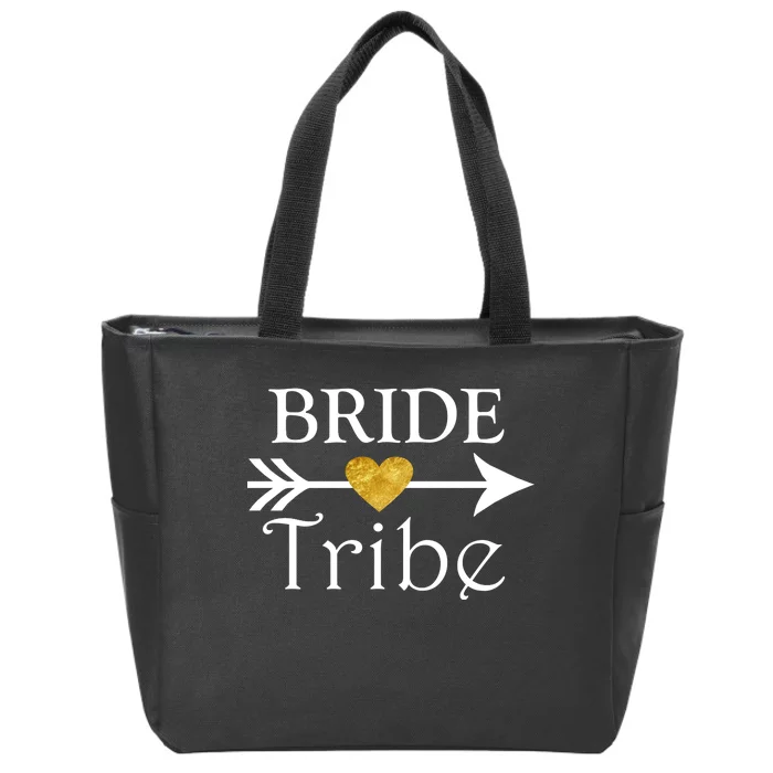 Bride Tribe Arrow Zip Tote Bag