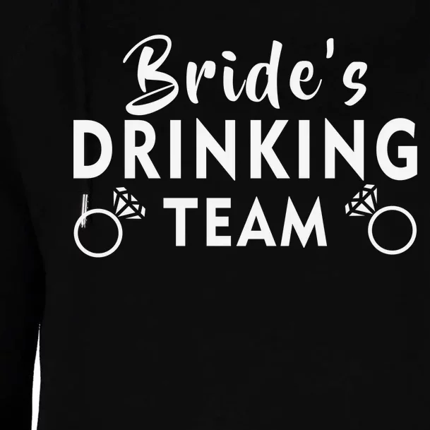 Bride's Drinking Team Womens Funnel Neck Pullover Hood