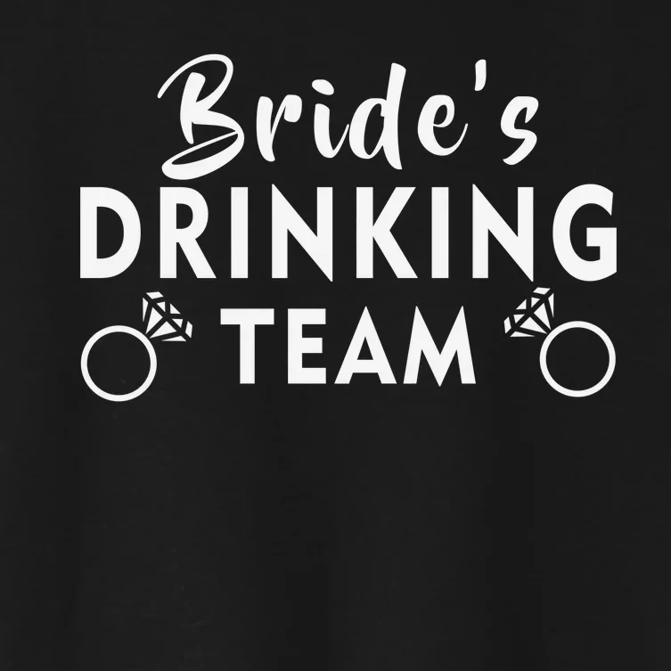 Bride's Drinking Team Women's Crop Top Tee