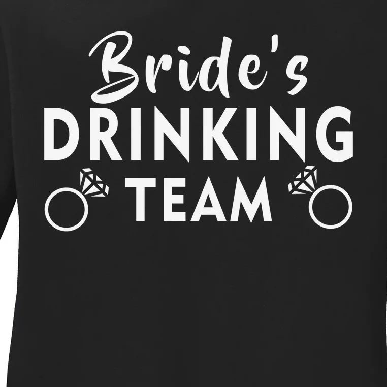 Bride's Drinking Team Ladies Long Sleeve Shirt