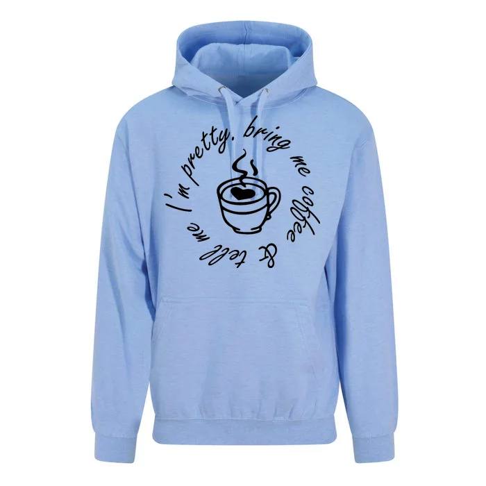 Bring Me Coffee And Tell Me I'm Pretty Unisex Surf Hoodie