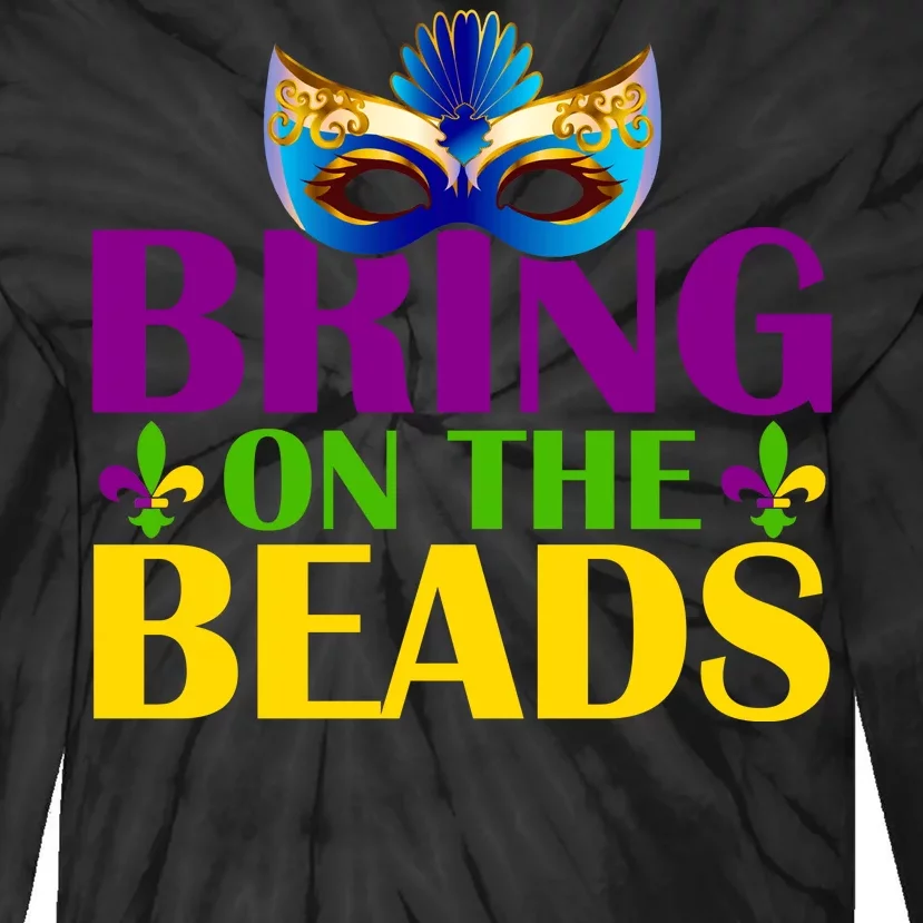 Bring On The Beads Mardi Gras Tie-Dye Long Sleeve Shirt