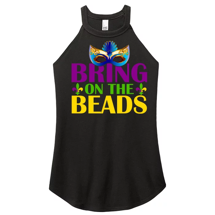 Bring On The Beads Mardi Gras Women’s Perfect Tri Rocker Tank