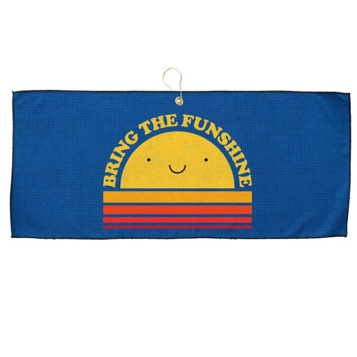 Bring On The Funshine Large Microfiber Waffle Golf Towel