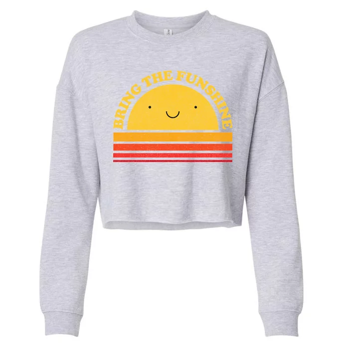 Bring On The Funshine Cropped Pullover Crew