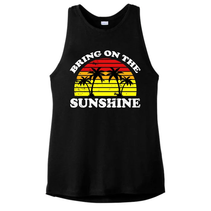 Bring On The Sunshine Ladies Tri-Blend Wicking Tank