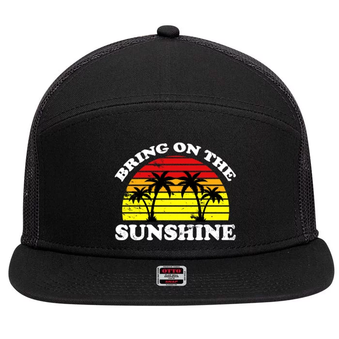 Bring On The Sunshine 7 Panel Mesh Trucker Snapback Hat