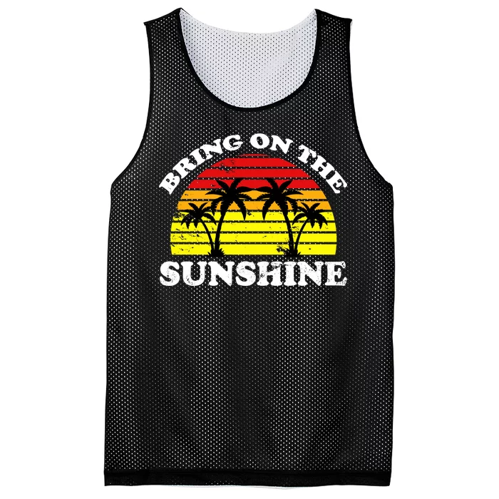 Bring On The Sunshine Mesh Reversible Basketball Jersey Tank