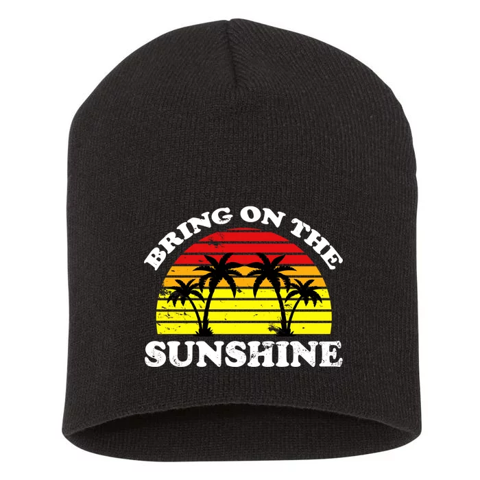 Bring On The Sunshine Short Acrylic Beanie