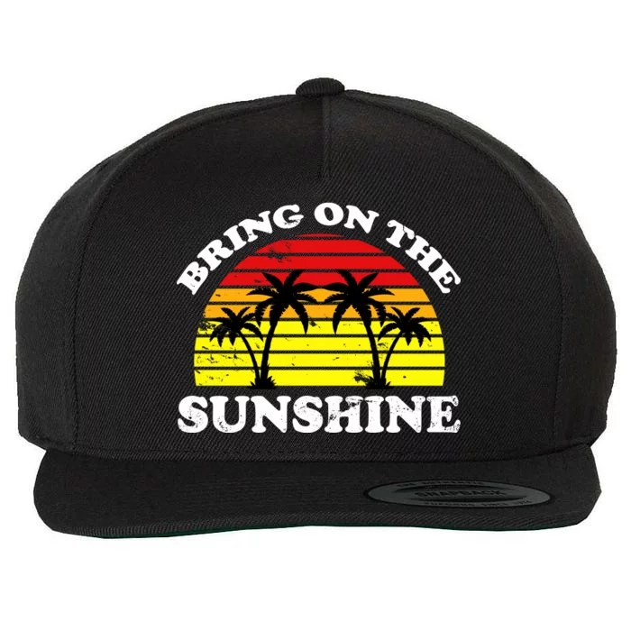 Bring On The Sunshine Wool Snapback Cap