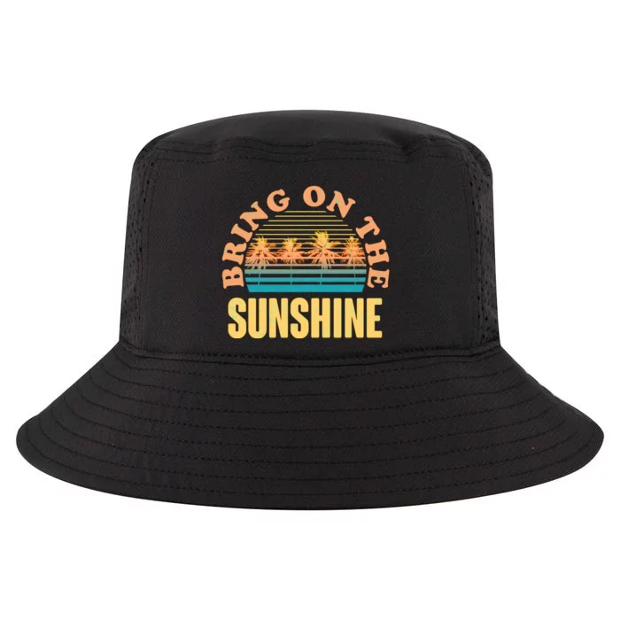 Bring On The Sunshine Tropical Palm Trees Cool Comfort Performance Bucket Hat