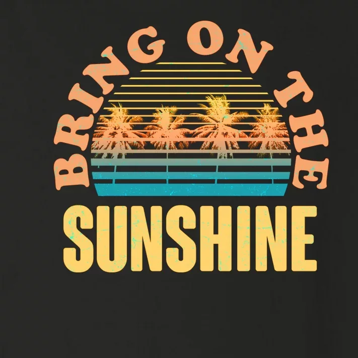 Bring On The Sunshine Tropical Palm Trees Toddler Long Sleeve Shirt