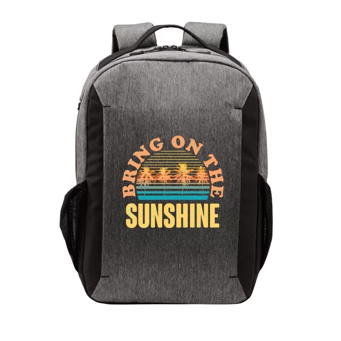 Bring On The Sunshine Tropical Palm Trees Vector Backpack