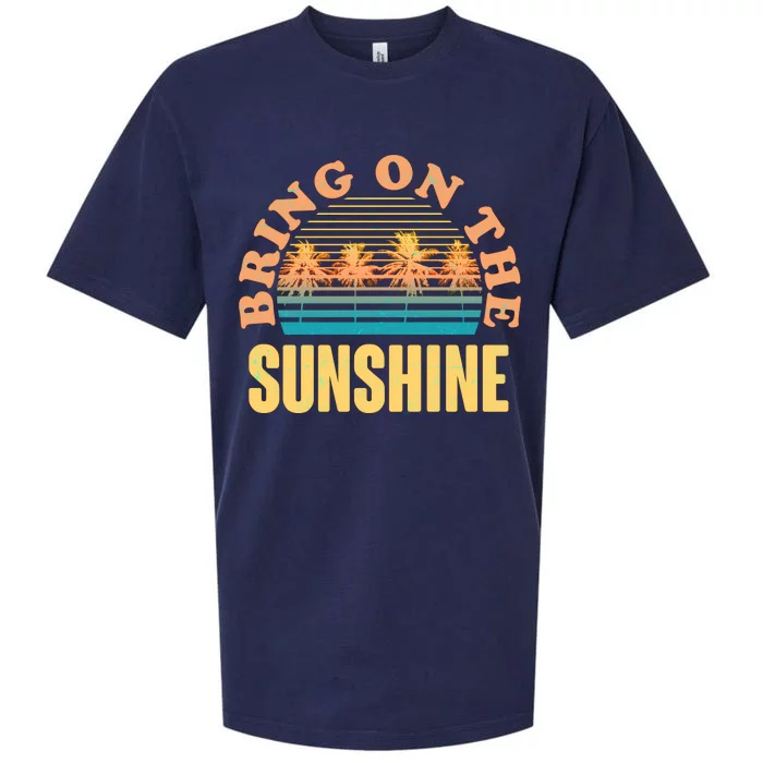 Bring On The Sunshine Tropical Palm Trees Sueded Cloud Jersey T-Shirt