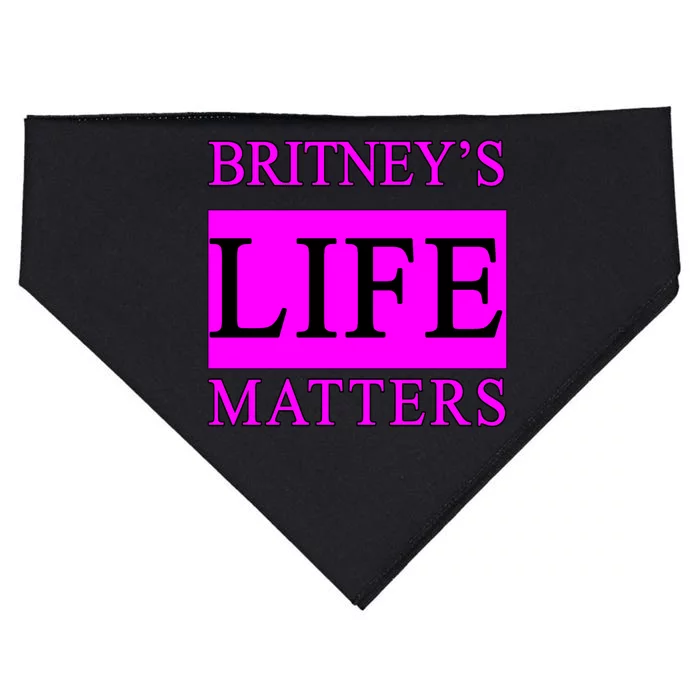 Britney's Life Matters BLM Free Britney USA-Made Doggie Bandana