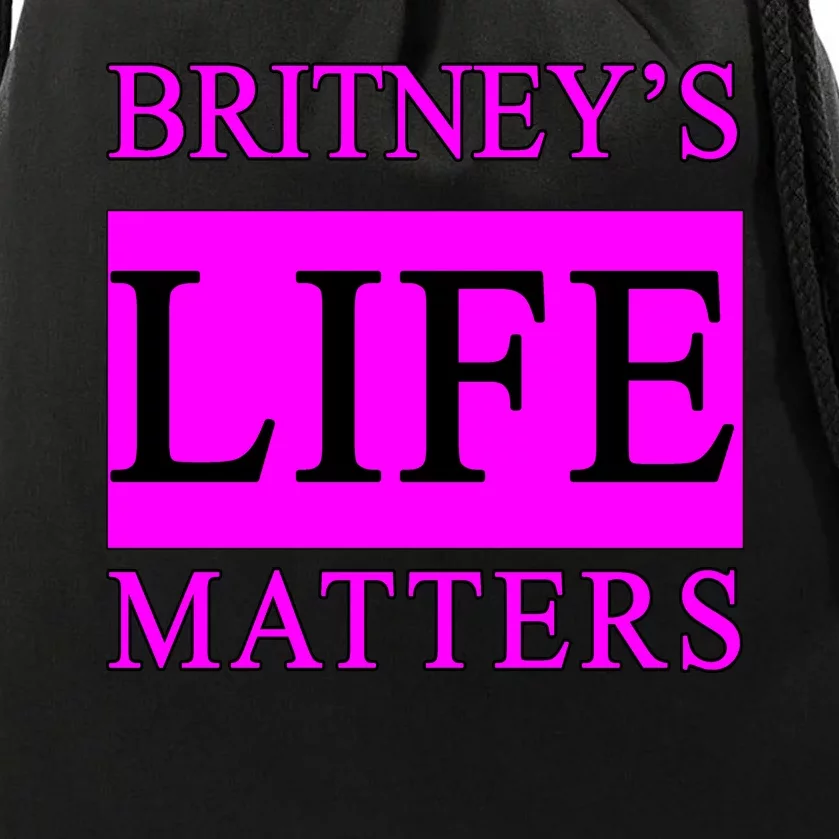 Britney's Life Matters BLM Free Britney Drawstring Bag