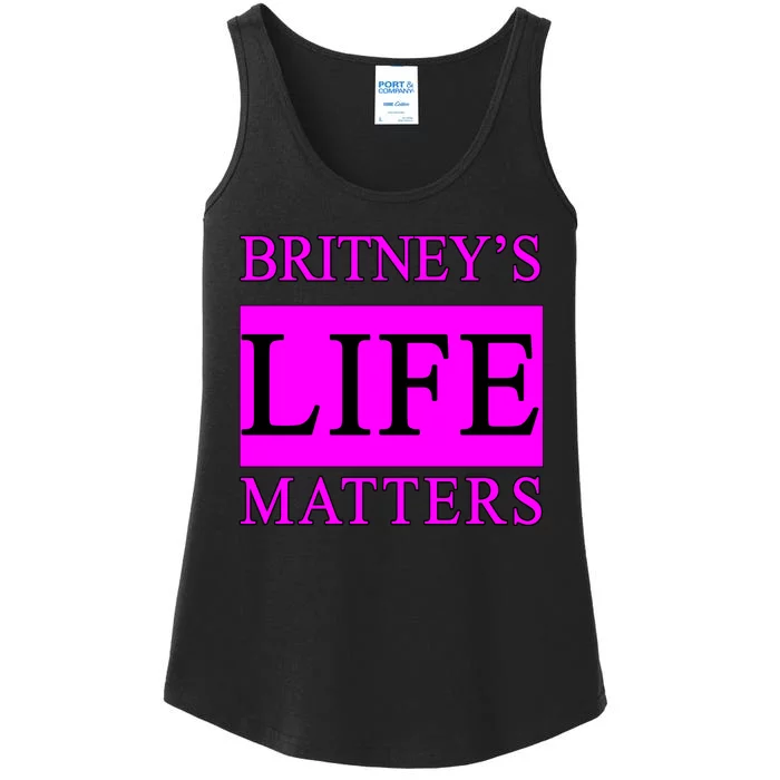 Britney's Life Matters BLM Free Britney Ladies Essential Tank