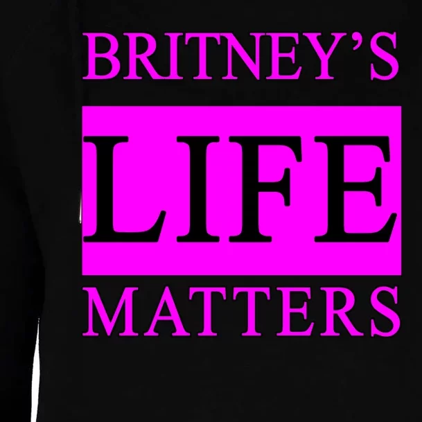 Britney's Life Matters BLM Free Britney Womens Funnel Neck Pullover Hood