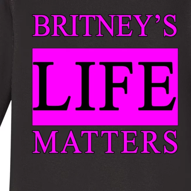 Britney's Life Matters BLM Free Britney Baby Long Sleeve Bodysuit