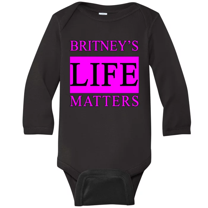 Britney's Life Matters BLM Free Britney Baby Long Sleeve Bodysuit