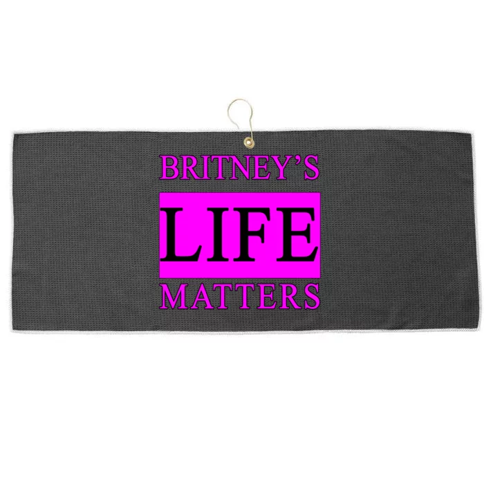 Britney's Life Matters BLM Free Britney Large Microfiber Waffle Golf Towel