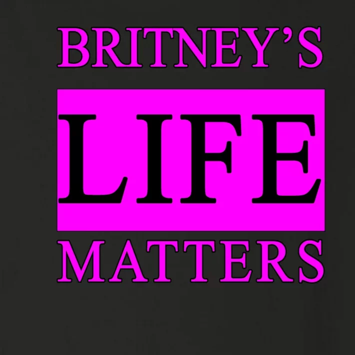 Britney's Life Matters BLM Free Britney Toddler Long Sleeve Shirt